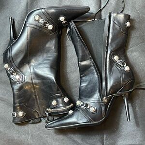 Black Stiletto Ankle Boots